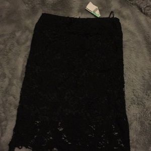 Black pencil skirt